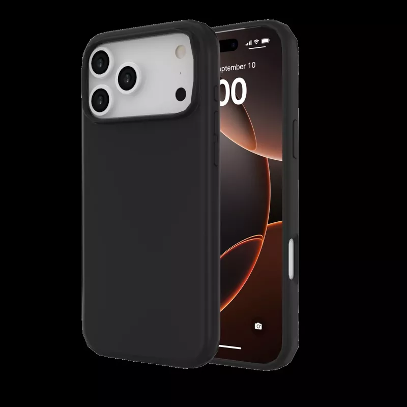 JUST MUST REGULAR DEFENSE SILICONE com MAGSAFE para iPhone 17 Pro Max Preto