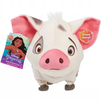 JUST PLAY Disney Moana Walk & Snort Pua Peluche Eletrónico Interativo
