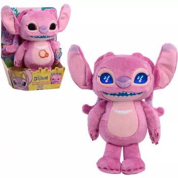Just Play Disney Stitch Many Moods Peluche Angel - Rosa - 17,8 cm
