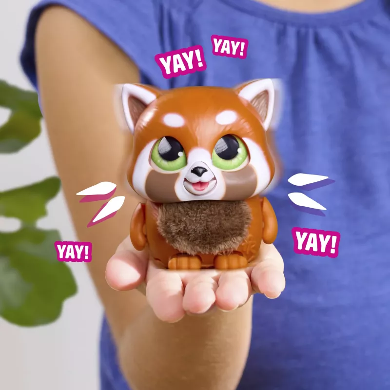 JUST PLAY furReal Handfuls - Panda Vermelho Peluche Interativo