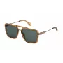 Óculos de sol de homem JUSTCAVALLI SJC040-580913 Havana castanho degradê quadrados acetato 58mm