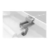 K2 Systems 1000001 Gancho de Telhado para Telhas, Aço Inoxidável, Placa Base 150x60x5 mm, Braço 30x6 mm