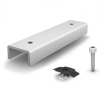 Conjunto RailConnector FlatConnector K2 Systems 1006039 – conjunto de conectores planos para K2 SolidRail/CrossRail – prateado