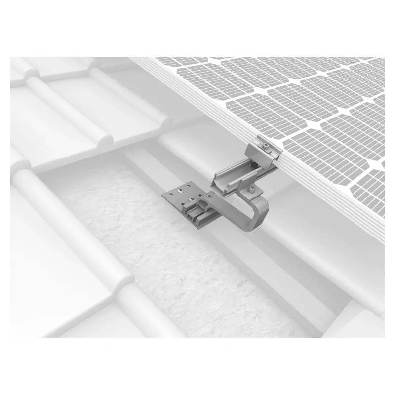 Gancho de telhado K2 Systems SingleHook 3S – aço inoxidável, altura ajustável