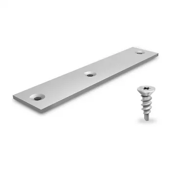K2 Systems Conjunto SpeedConnector para SolidRail e CrossRail - Conector de calha em aço inoxidável, 2 peças