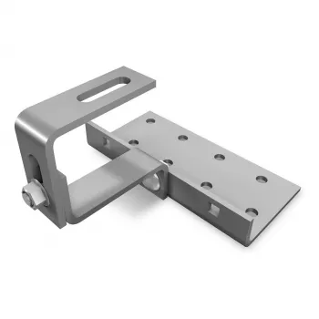 Gancho de telhado K2 Systems Vario 2 para telhados inclinados de telha – aço inoxidável, ajustável 120-155 mm, modelo 1000107