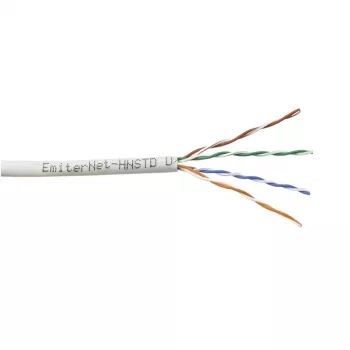 Cabo Emiter Net UTP (U/UTP) Cat.5e 350MHz Condutor Sólido PVC Cinzento 305m
