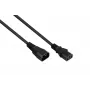 Kabelmeister cabo de alimentação 3m Schuko para IEC C13 angular, 1,0mm², preto SK0130-S030