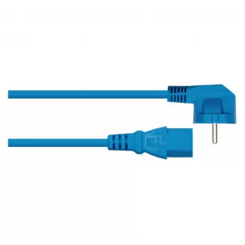 Cabo de alimentação KABELMEISTER Schuko angular para C13 1,8 m azul