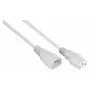 Kabelmeister Cabo de extensão C14 para C13, branco, 1m