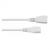 Kabelmeister Cabo de extensão IEC C14 para C13, 2 m, branco