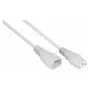 Kabelmeister Cabo de extensão IEC C14 para C13, 2 m, branco