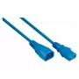 Kabelmeister cabo de extensão de alimentação C14 para C13, azul, 3m