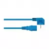 Cabo de alimentação KABELMEISTER Schuko para C13 angular 0,5 m azul