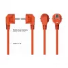 Kabelmeister Cabo de Alimentação Schuko para C13 Angular 5m Laranja