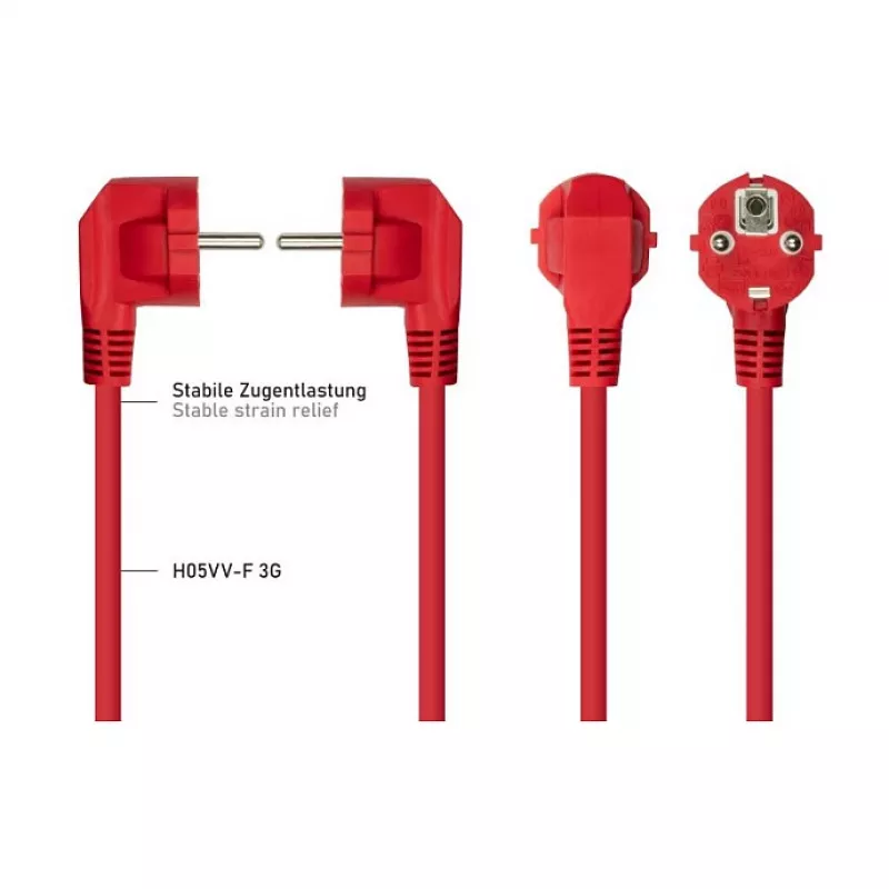 KABELMEISTER SK0190-R018 Cabo de alimentação Schuko para IEC C13 1,8m preto