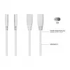 Cabo divisor de alimentação KABELMEISTER SK0877-W003 IEC C8 para 2x IEC C7, 0,3 m, preto