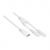 Cabo divisor de alimentação KABELMEISTER SK0877-W003 IEC C8 para 2x IEC C7, 0,3 m, preto