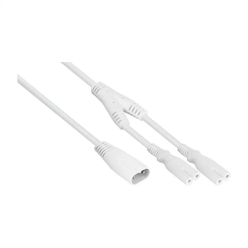 Cabo divisor de alimentação KABELMEISTER SK0877-W003 IEC C8 para 2x IEC C7, 0,3 m, preto