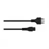 Kabelmeister SK6505-S018 Cabo de Alimentação - Ficha Tipo I Italiana para IEC C5, Preto, 1,8m