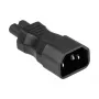 KABELMEISTER SKA-1470S Adaptador de alimentação IEC C14 para C7 – 250 V / 2,5 A, preto