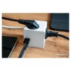 kabelmeister cubo de tomadas 3 tomadas com USB-C e USB-A, branco, 2 m