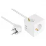 kabelmeister cubo de tomadas 3 tomadas com USB-C e USB-A, branco, 2 m