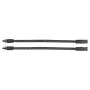 Kabelmeister Passagem de janela solar MC4 Preto 30cm cabo plano