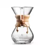 KAHLA Cafeteira Clássica Pour-Over + 6 Taças CHEMEX, Vidro Borossilicato, Capacidade 6 Taças