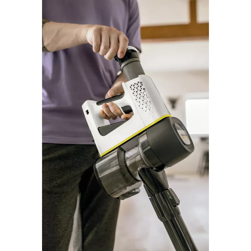 Kärcher VC 4 Cordless myHome Car Aspirador a bateria, sem saco, capacidade 0,65 l, branco