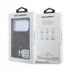 Capa MagSafe Karl Lagerfeld IML Ring Stand 360 Kameo Metal para iPhone 18 Pro / 17 Pro - bordô