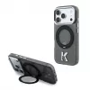 Capa MagSafe Karl Lagerfeld IML Ring Stand 360 Kameo Metal para iPhone 18 Pro Max / 17 Pro Max - preta