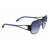 Óculos de sol unissexo quadrados KARL LAGERFELD KL339S-1 - Armação preta lente cinzenta 61 mm