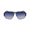Óculos de sol unissexo quadrados KARL LAGERFELD KL339S-1 - Armação preta lente cinzenta 61 mm
