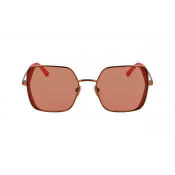 KARL LAGERFELD KL340S-800 Óculos de sol de mulher - armação de acetato preta, lentes de policarbonato cinzentas, 56 mm