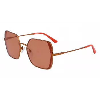 KARL LAGERFELD KL340S-800 Óculos de sol de mulher - armação de acetato preta, lentes de policarbonato cinzentas, 56 mm
