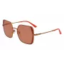 KARL LAGERFELD KL340S-800 Óculos de sol de mulher - armação de acetato preta, lentes de policarbonato cinzentas, 56 mm