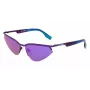 Óculos de sol KARL LAGERFELD KL352S6117500 unissexo retangulares preto/cinzento 61mm