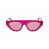 Óculos de sol de mulher KARL LAGERFELD KL6043S-86 quadrados de acetato preto/cinzento 52mm
