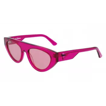 Óculos de sol de mulher KARL LAGERFELD KL6043S-86 quadrados de acetato preto/cinzento 52mm