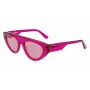 Óculos de sol de mulher KARL LAGERFELD KL6043S-86 quadrados de acetato preto/cinzento 52mm
