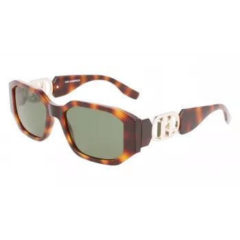 Óculos de sol de mulher KARL LAGERFELD KL6085S-240 Cat-Eye Havana castanho degradê 55mm