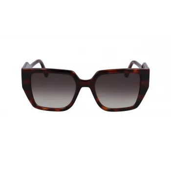 Óculos de sol KARL LAGERFELD KL6098S-240 para mulher Havana Brown degradê 52mm