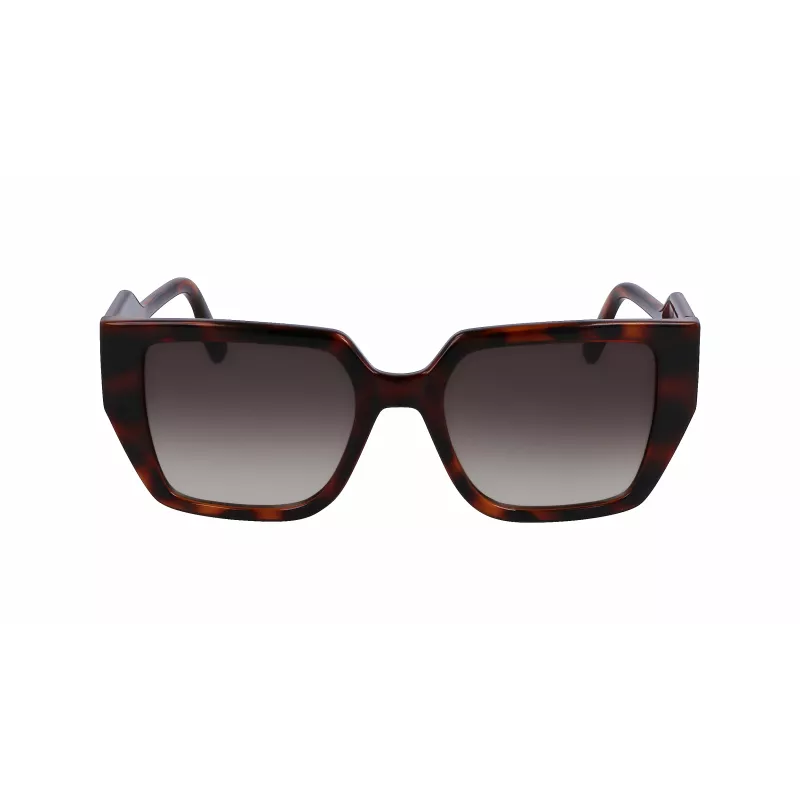 Óculos de sol KARL LAGERFELD KL6098S-240 para mulher Havana Brown degradê 52mm