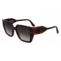 Óculos de sol KARL LAGERFELD KL6098S-240 para mulher Havana Brown degradê 52mm