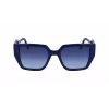 Óculos de sol de mulher KARL LAGERFELD KL6098S-400 armação azul-escuro lentes cinzentas degradê 52 mm
