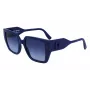 Óculos de sol de mulher KARL LAGERFELD KL6098S-400 armação azul-escuro lentes cinzentas degradê 52 mm