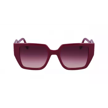 Óculos de sol de mulher KARL LAGERFELD KL6098S-501 armação de acetato angular 52 mm