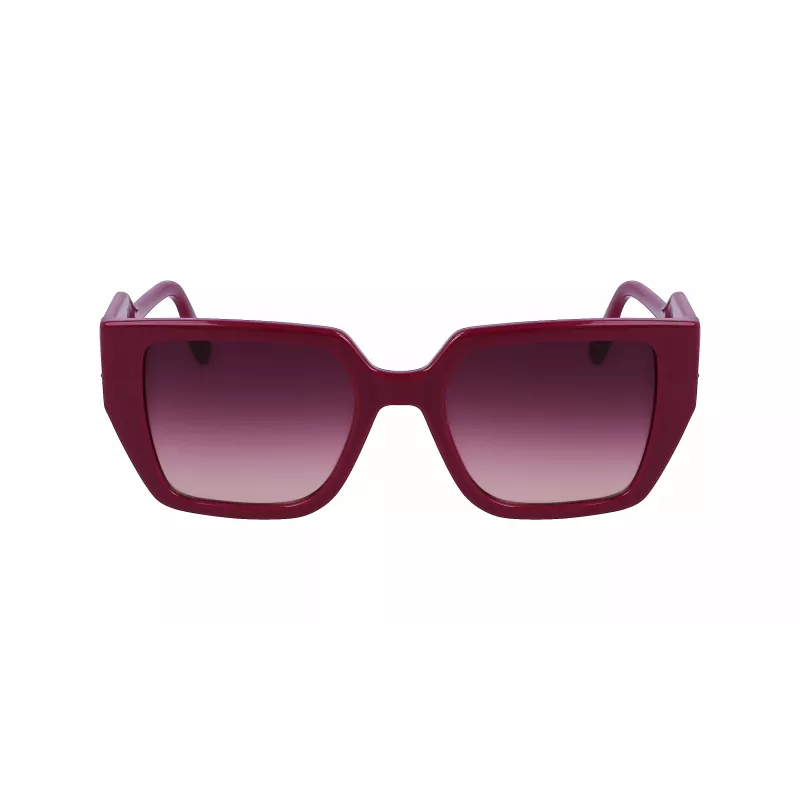 Óculos de sol de mulher KARL LAGERFELD KL6098S-501 armação de acetato angular 52 mm