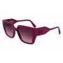 Óculos de sol de mulher KARL LAGERFELD KL6098S-501 armação de acetato angular 52 mm